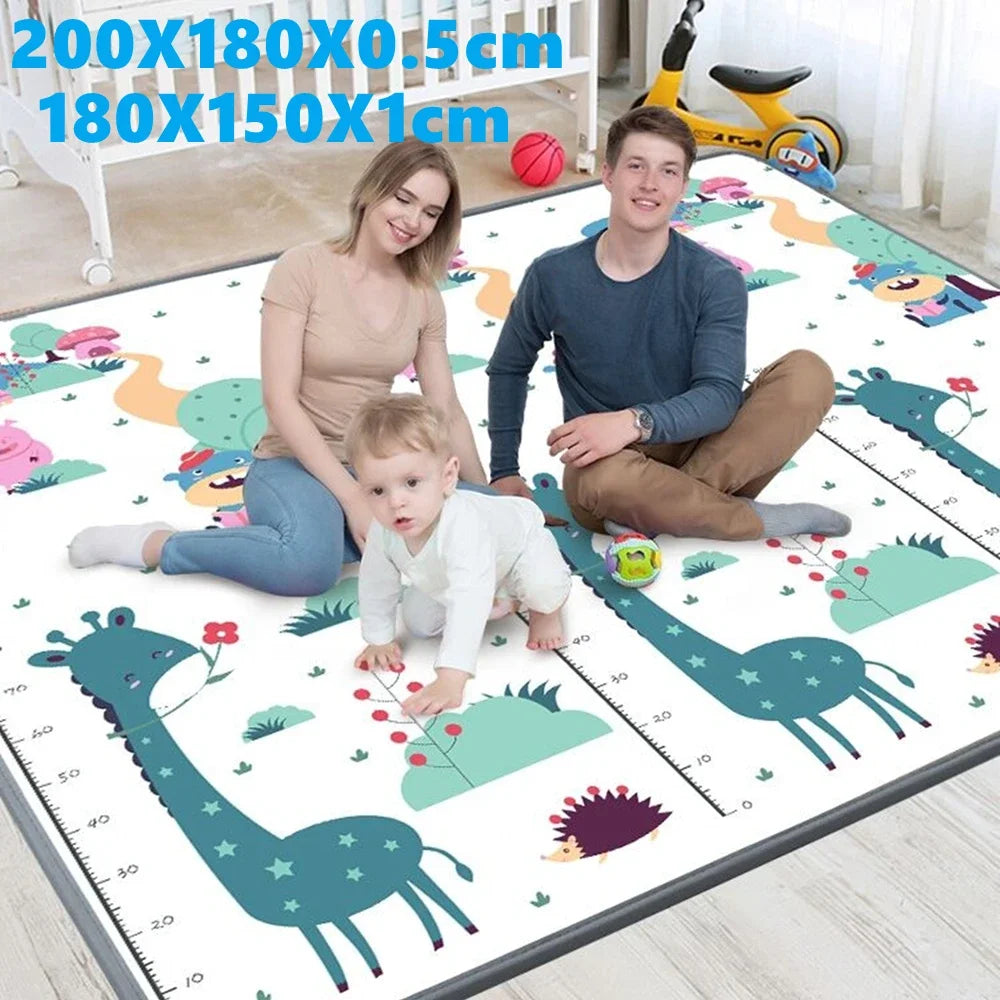 2 thickness options Baby Crawling Play Mats Cartoon New Pattern Thicken Folding Mat Carpet Play Mat for Children's Safety Mat