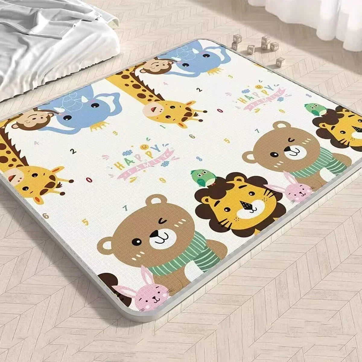 2 thickness options Baby Crawling Play Mats Cartoon New Pattern Thicken Folding Mat Carpet Play Mat for Children's Safety Mat
