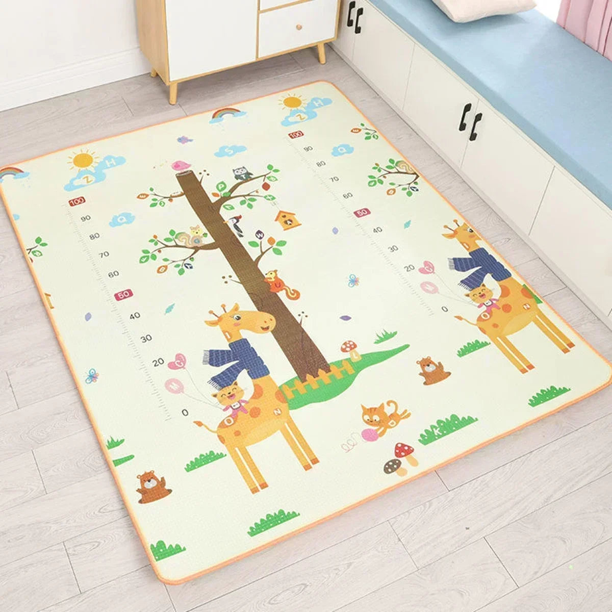 2 thickness options Baby Crawling Play Mats Cartoon New Pattern Thicken Folding Mat Carpet Play Mat for Children's Safety Mat
