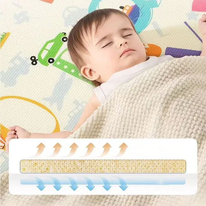 2 thickness options Baby Crawling Play Mats Cartoon New Pattern Thicken Folding Mat Carpet Play Mat for Children's Safety Mat