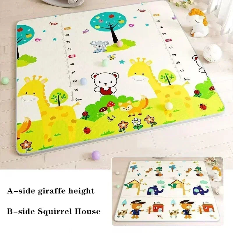 2 thickness options Baby Crawling Play Mats Cartoon New Pattern Thicken Folding Mat Carpet Play Mat for Children's Safety Mat