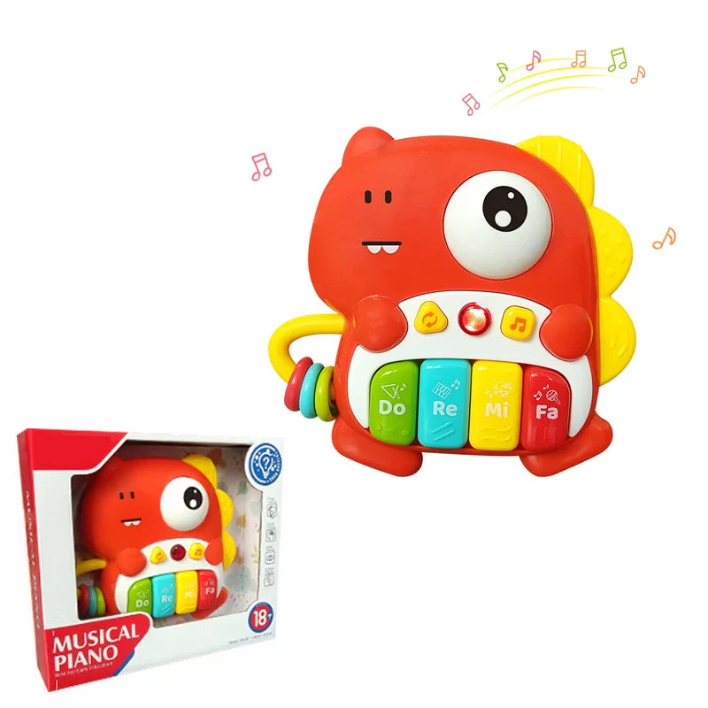 Baby Electronic Piano Toys Music&Light Keyboards Animals Instrument Toys Toddlers 18-36 Months Montessori Educational Baby Gifts