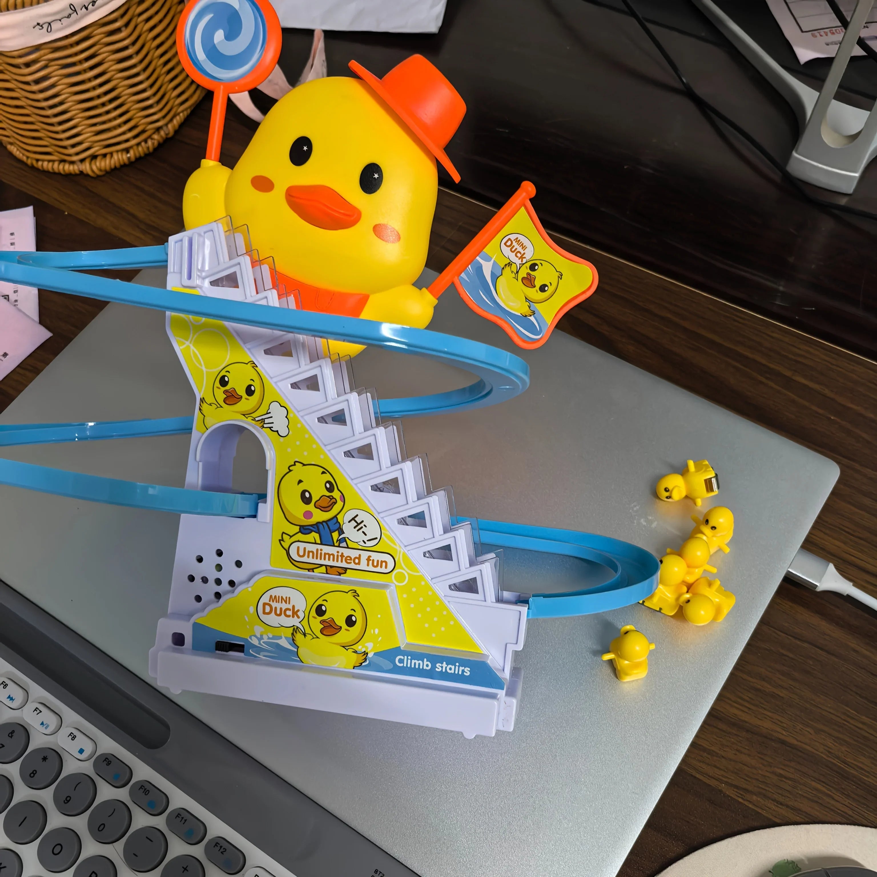 Duck Climbing Stairs Musical Toy