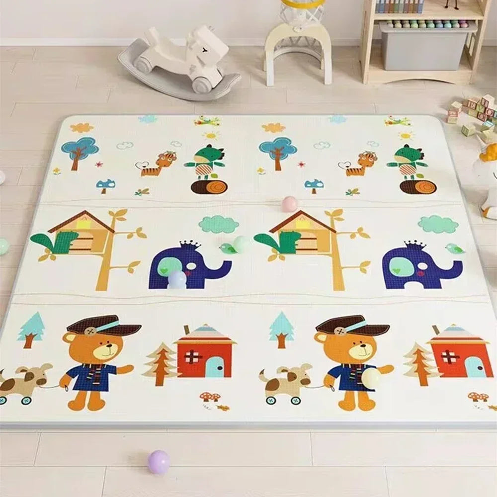 2 thickness options Baby Crawling Play Mats Cartoon New Pattern Thicken Folding Mat Carpet Play Mat for Children's Safety Mat